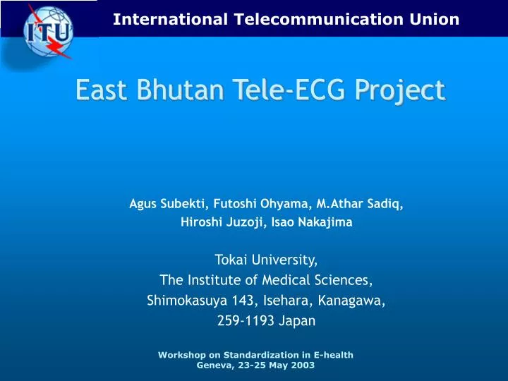 east bhutan tele ecg project