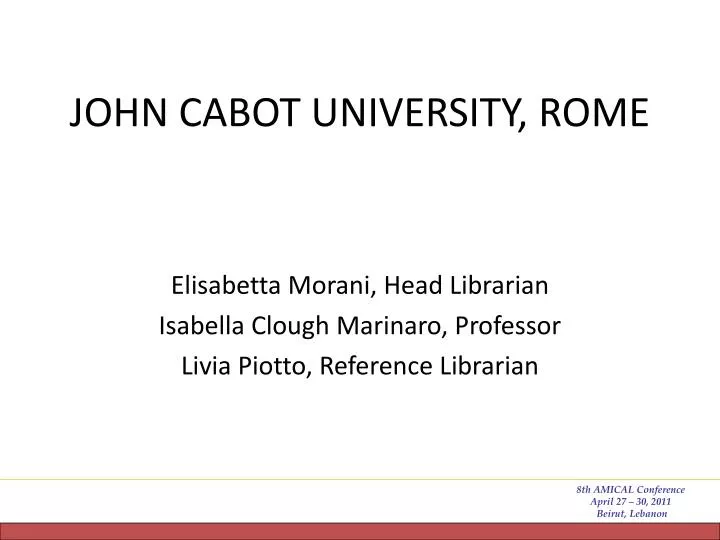 john cabot university rome