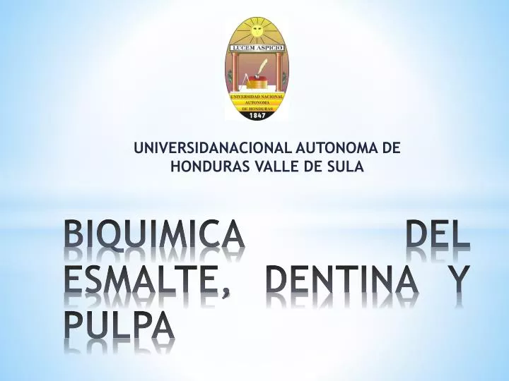 biquimica del esmalte dentina y pulpa