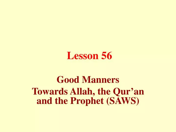 lesson 56