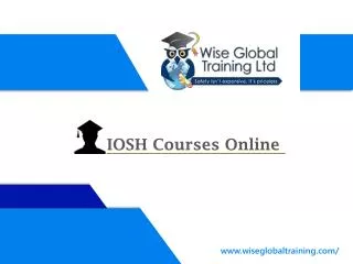 IOSH Courses Online