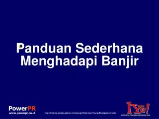 panduan sederhana menghadapi banjir