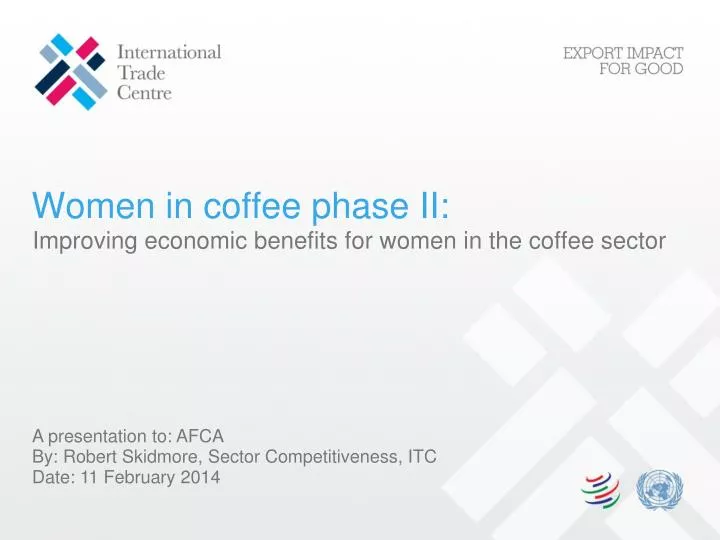 women in coffee phase ii
