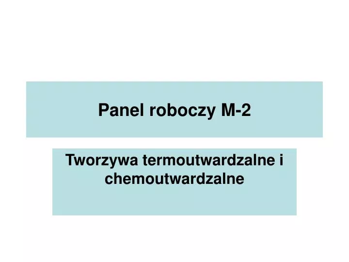 panel roboczy m 2