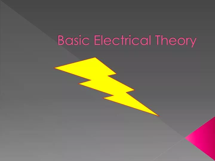 basic electrical theory