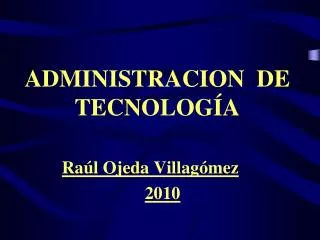 administracion de tecnolog a