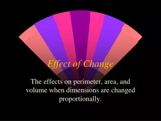 Effect of Change