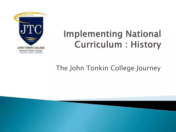 implementing national curriculum history