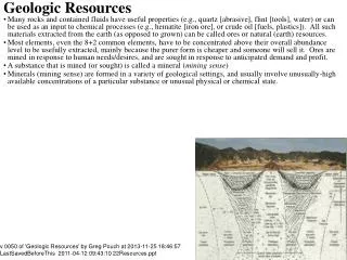 Geologic Resources
