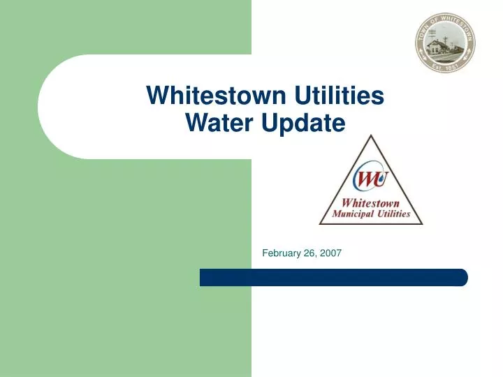 whitestown utilities water update