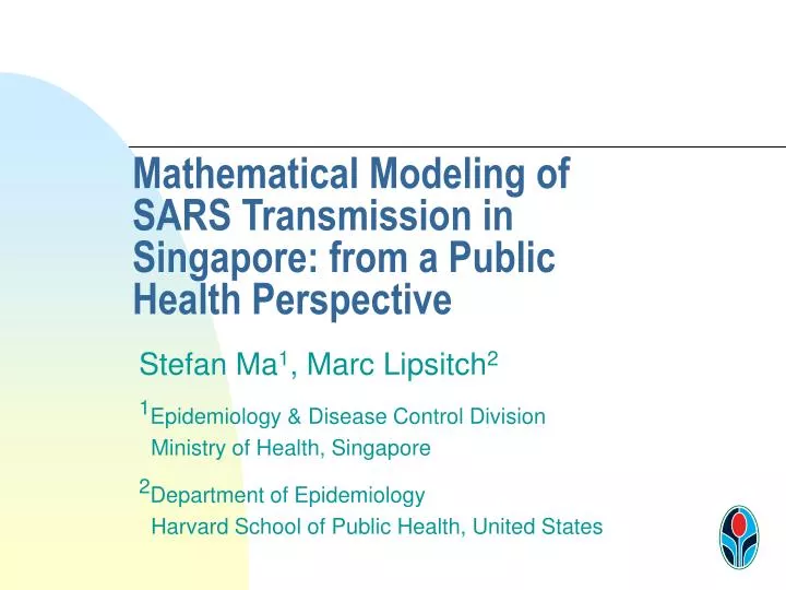 mathematical modeling of sars transmission in singapore from a public health perspective