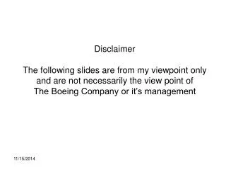 Disclaimer