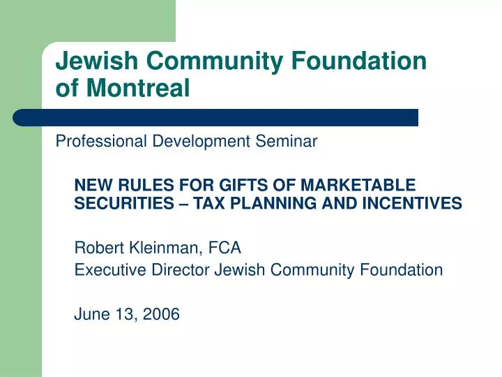 jewish community foundation of montreal