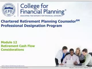 chartered retirement planning counselor sm professional designation program