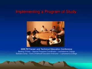 Implementing a Program of Study