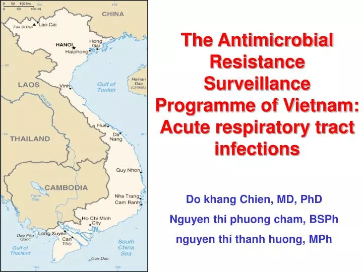 the antimicrobial resistance surveillance programme of vietnam acute respiratory tract infections
