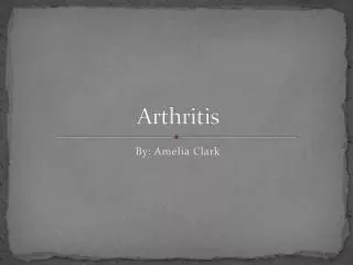 Arthritis