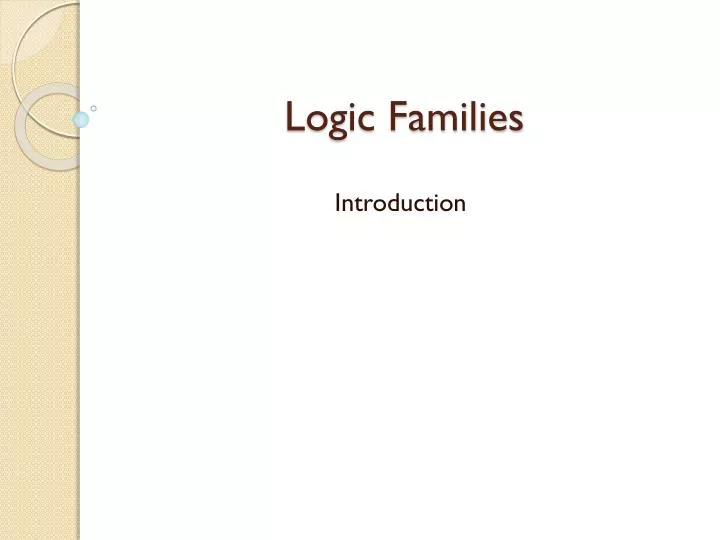 logic families