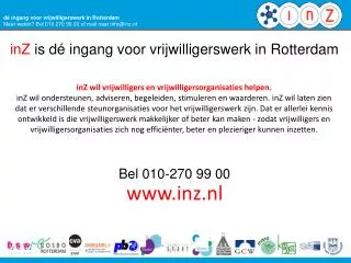 dé ingang voor vrijwilligerswerk in Rotterdam