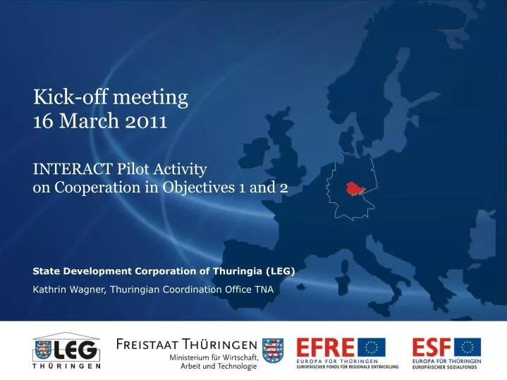 kick off meeting 16 march 2011 interact pilot activity on cooperation in objectives 1 and 2
