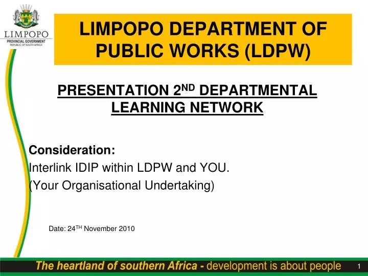 limpopo department of public works ldpw