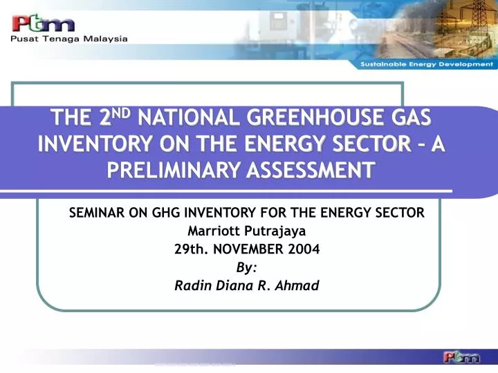 the 2 nd national greenhouse gas inventory on the energy sector a preliminary assessment