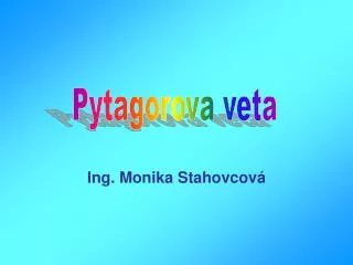 ing monika stahovcov