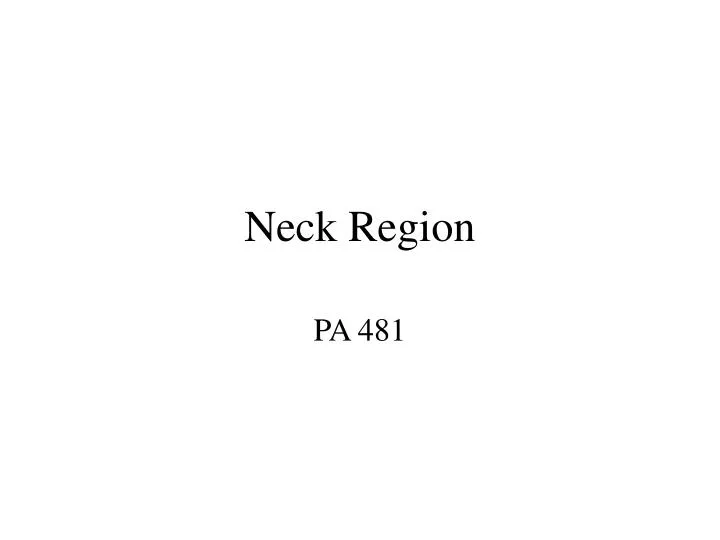 neck region