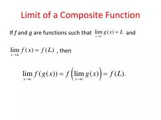 Limit of a Composite Function