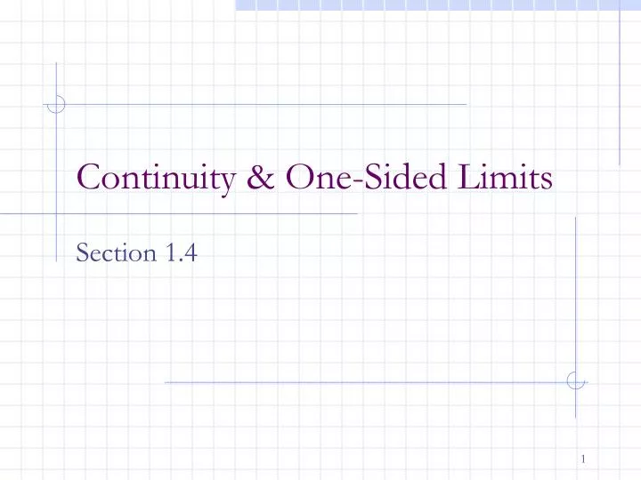 PPT Continuity One Sided Limits PowerPoint Presentation Free   Continuity One Sided Limits N 