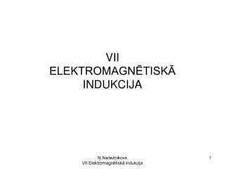 vii elektromagn tisk indukcija