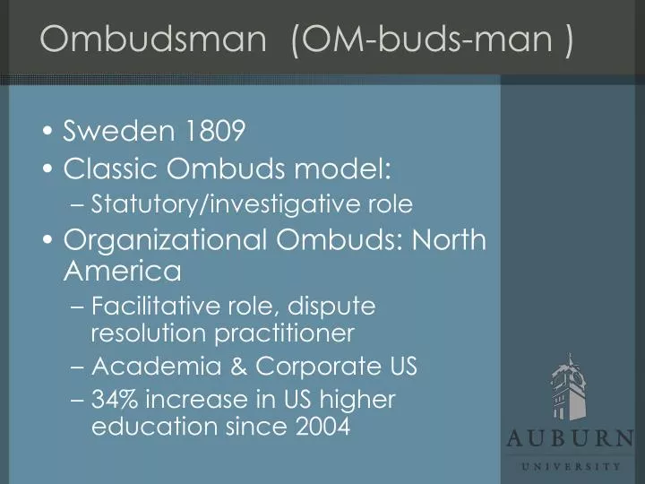 ombudsman om buds man