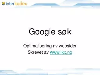 google s k