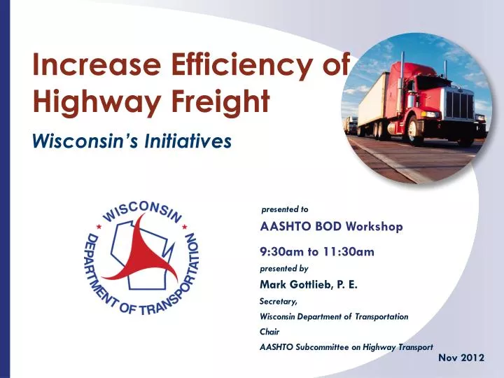 increase efficiency of highway freight