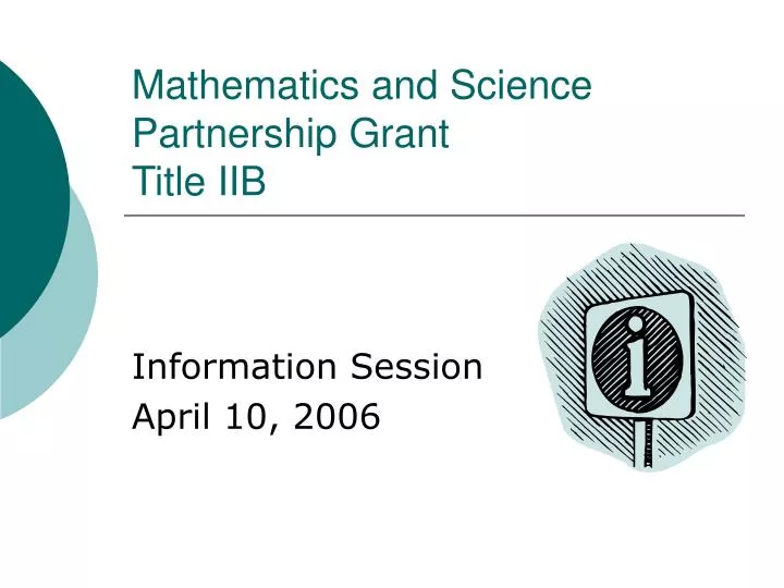 mathematics and science partnership grant title iib