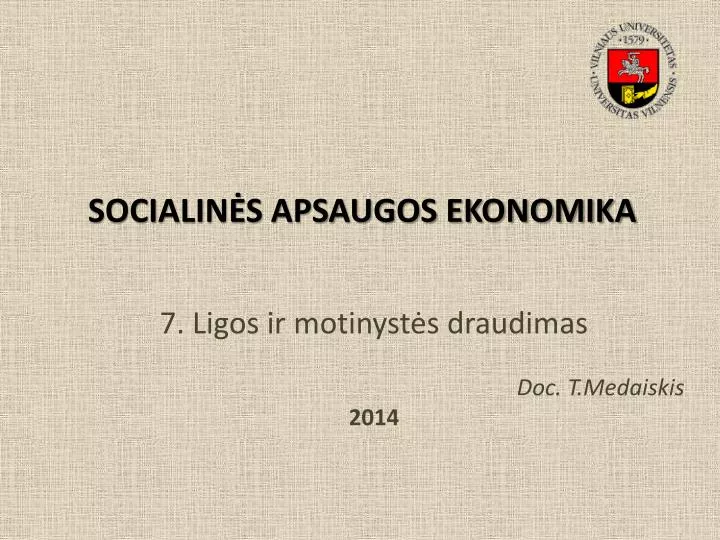 socialin s apsaugos ekonomika