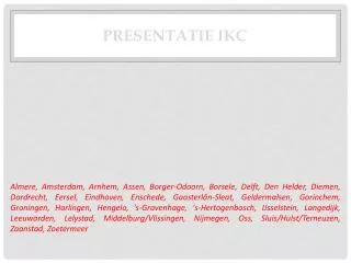 presentatie ikc