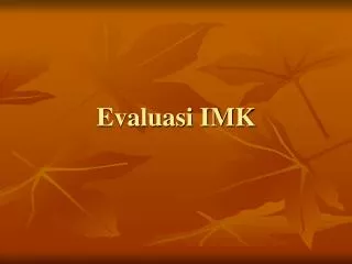 evaluasi imk