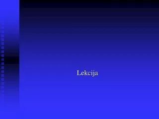 lekcija