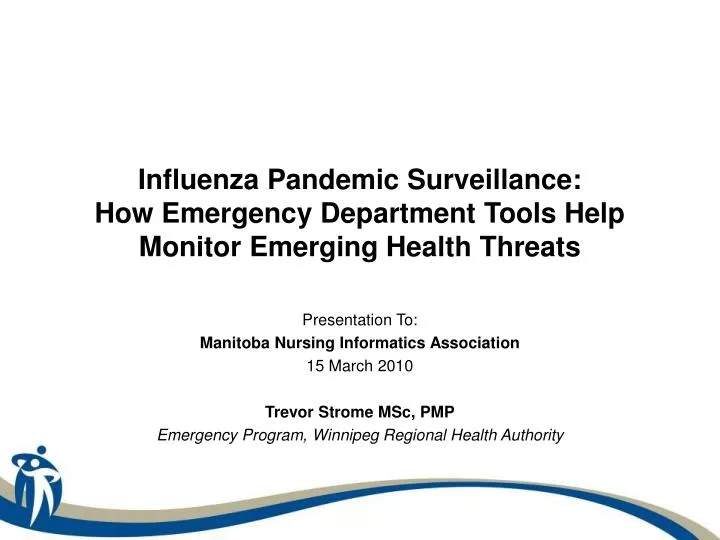 influenza pandemic surveillance how emergency department tools help monitor emerging health threats