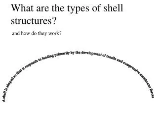 What are the types of shell structures?