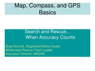 Map, Compass, and GPS Basics