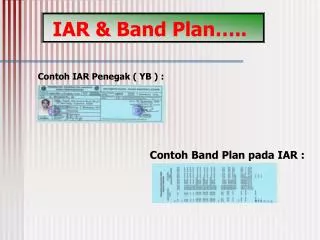 iar band plan