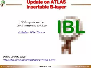 Update on ATLAS insertable B-layer