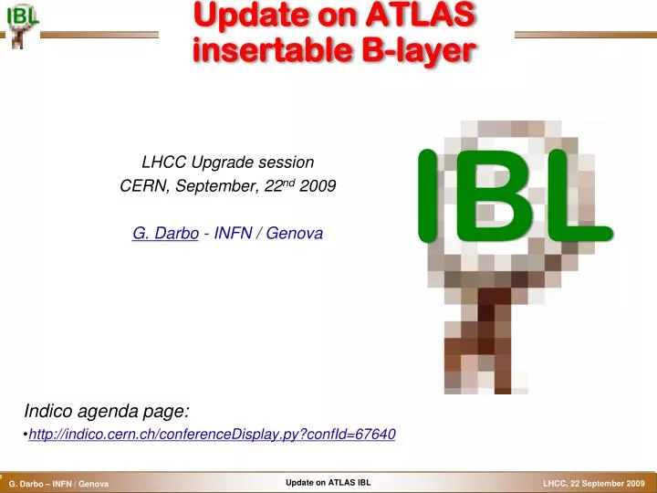 update on atlas insertable b layer