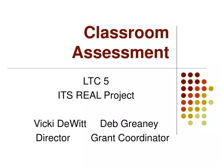 classroom assessment