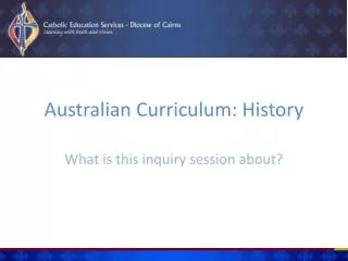 Australian Curriculum: History