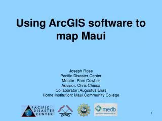 Using ArcGIS software to map Maui