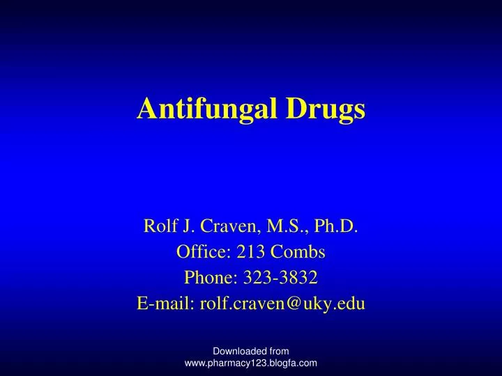 antifungal drugs