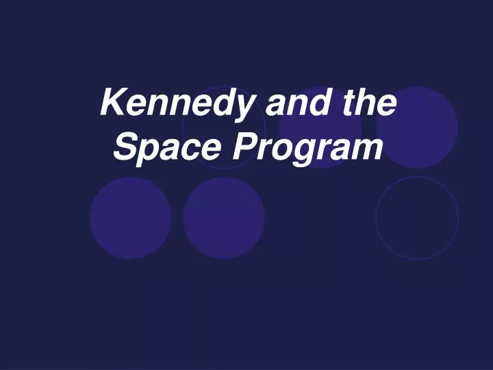 kennedy and the space program